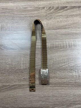 Vintage Gold Tone Elastic Belt